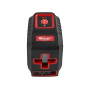 Нивелир лазерный WORTEX LL 0210-1 со штативом в кор. 2х130°, до 15 м, +/- 0.3 мм/м, красный