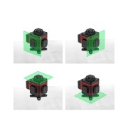 Нивелир лазерный WORTEX LL 0340 в чем. + аксессуары 4х360°, до 25 м, +/- 0.3 мм/м, зеленый