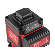 Нивелир лазерный WORTEX LL 0340 в чем. + аксессуары 4х360°, до 25 м, +/- 0.3 мм/м, зеленый