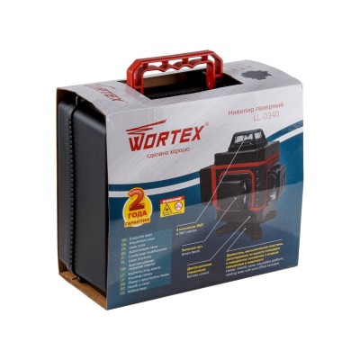 Нивелир лазерный WORTEX LL 0340 в чем. + аксессуары 4х360°, до 25 м, +/- 0.3 мм/м, зеленый Нивелир лазерный WORTEX LL 0340 в чем. + аксессуары 4х360°, до 25 м, +/- 0.3 мм/м, зеленый