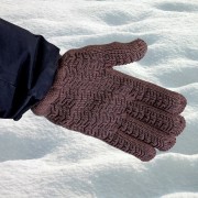 Перчатки трикотажные, двойные, полушерстяные, с ПВХ покрытием, Сибртех