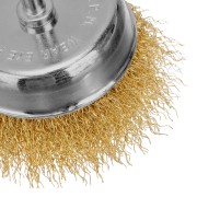 Набор щеток для дрели, 2 шт, 1 плоская, 100 мм, 1 "чашка", 75 мм, со шпильками Matrix