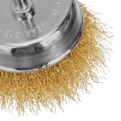 Набор щеток для дрели, 2 шт, 1 плоская, 100 мм, 1 "чашка", 75 мм, со шпильками Matrix Набор щеток для дрели, 2 шт, 1 плоская, 100 мм, 1 "чашка", 75 мм, со шпильками Matrix