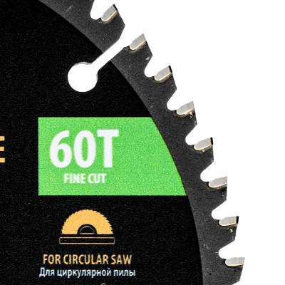 Пильный диск по алюминию ф165 х 20 мм, 60 зубьев Denzel Пильный диск по алюминию ф165 х 20 мм, 60 зубьев Denzel