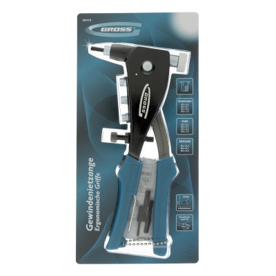 Заклепочник для резьбовых заклепок, заклепки М3, М4, М5, M6 Gross Заклепочник для резьбовых заклепок, заклепки М3, М4, М5, M6 Gross