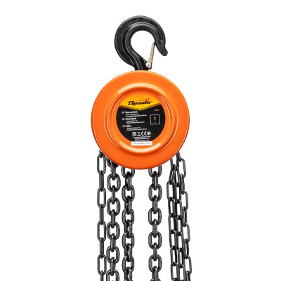 Таль цепная, 1 т, H подъема 2.5 м, расстояние между крюками 300 мм Sparta Таль цепная, 1 т, H подъема 2.5 м, расстояние между крюками 300 мм Sparta