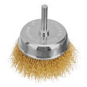 Набор щеток для дрели, 2 шт, 1 плоская, 100 мм, 1 "чашка", 75 мм, со шпильками Matrix