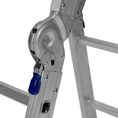 Лестница шарнирная алюминиевая, 4 х 2 ступени, Сибртех Лестница шарнирная алюминиевая, 4 х 2 ступени, Сибртех