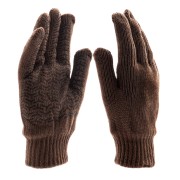 Перчатки трикотажные, двойные, полушерстяные, с ПВХ покрытием, Сибртех