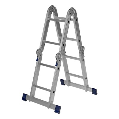 Лестница шарнирная алюминиевая, 4 х 2 ступени, Сибртех Лестница шарнирная алюминиевая, 4 х 2 ступени, Сибртех