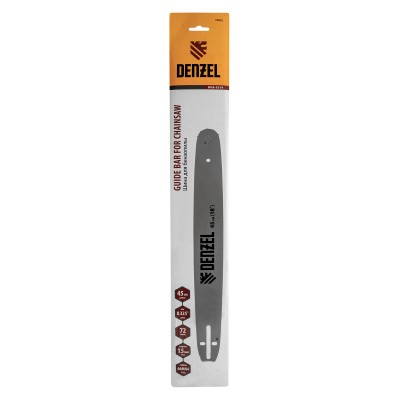 Шина для бензопилы DGS-5218, длина 45 см (18"), шаг 0.325", паз 1.5 мм, 72 звена Denzel Шина для бензопилы DGS-5218, длина 45 см (18"), шаг 0.325", паз 1.5 мм, 72 звена Denzel