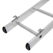 Лестница, 2 х 14 ступеней, алюминиевая, двухсекционная, Сибртех