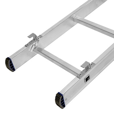 Лестница, 2 х 14 ступеней, алюминиевая, двухсекционная, Сибртех Лестница, 2 х 14 ступеней, алюминиевая, двухсекционная, Сибртех