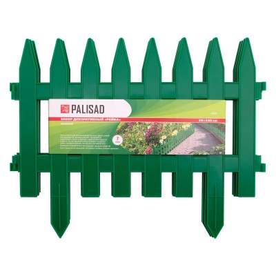 Забор декоративный "Рейка", 28 х 300 см, зеленый, Palisad Забор декоративный "Рейка", 28 х 300 см, зеленый, Palisad