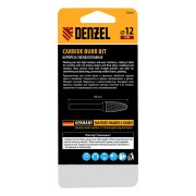 Борфреза по металлу твердосплавная, параболическая, тип-F, 12 мм Denzel