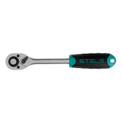 Ключ-трещотка 1/2", CrV, 72 зуба, с быстрым сбросом, матовый хром Stels Ключ-трещотка 1/2", CrV, 72 зуба, с быстрым сбросом, матовый хром Stels