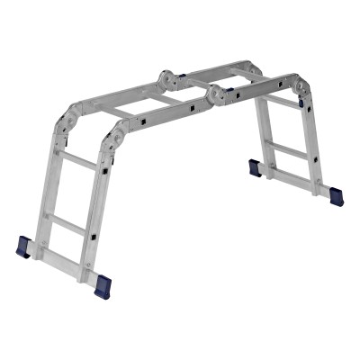 Лестница шарнирная алюминиевая, 4 х 2 ступени, Сибртех Лестница шарнирная алюминиевая, 4 х 2 ступени, Сибртех