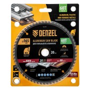Пильный диск по алюминию ф165 х 20 мм, 60 зубьев Denzel