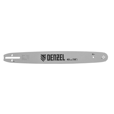 Шина для бензопилы DGS-5218, длина 45 см (18"), шаг 0.325", паз 1.5 мм, 72 звена Denzel Шина для бензопилы DGS-5218, длина 45 см (18"), шаг 0.325", паз 1.5 мм, 72 звена Denzel