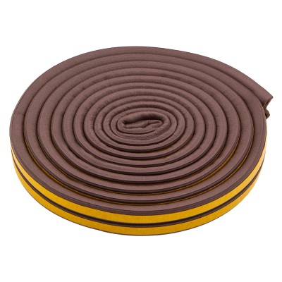 Уплотнитель резиновый, 6 м, профиль "D", коричневый Сибртех Уплотнитель резиновый, 6 м, профиль "D", коричневый Сибртех