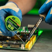 Припой с канифолью, D 2 мм, 25 г, POS61, на пластмассовой катушке Сибртех