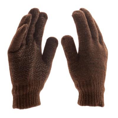 Перчатки трикотажные, двойные, верблюжья и овечья шерсть, ПВХ покрытие, Сибртех Перчатки трикотажные, двойные, верблюжья и овечья шерсть, ПВХ покрытие, Сибртех