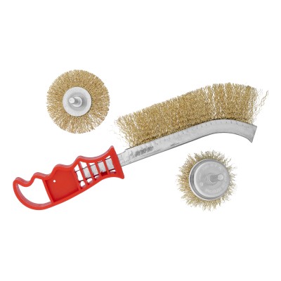 Набор щеток для дрели, 3 шт, 1 плоская, 65 мм, 50 мм "чашка", ручная металлическая Matrix Набор щеток для дрели, 3 шт, 1 плоская, 65 мм, 50 мм "чашка", ручная металлическая Matrix