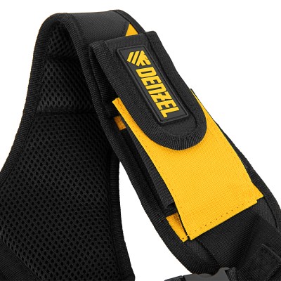 Пояс монтажника усиленный, с лямками, сумки поясные, держатель для молотка Denzel Пояс монтажника усиленный, с лямками, сумки поясные, держатель для молотка Denzel