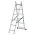 Лестница, 2 х 6 ступеней, алюминиевая, двухсекционная, Сибртех Лестница, 2 х 6 ступеней, алюминиевая, двухсекционная, Сибртех
