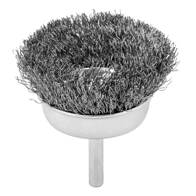Щетка для дрели, 65 мм, "чашка" со шпилькой, витая проволока Сибртех Щетка для дрели, 65 мм, "чашка" со шпилькой, витая проволока Сибртех