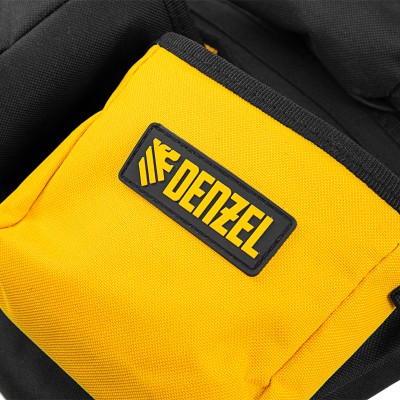 Пояс монтажника усиленный, с лямками, сумки поясные, держатель для молотка Denzel Пояс монтажника усиленный, с лямками, сумки поясные, держатель для молотка Denzel