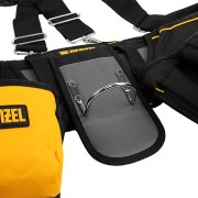 Пояс монтажника усиленный, с лямками, сумки поясные, держатель для молотка Denzel