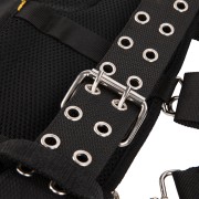 Пояс монтажника усиленный, с лямками, сумки поясные, держатель для молотка Denzel