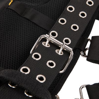 Пояс монтажника усиленный, с лямками, сумки поясные, держатель для молотка Denzel Пояс монтажника усиленный, с лямками, сумки поясные, держатель для молотка Denzel