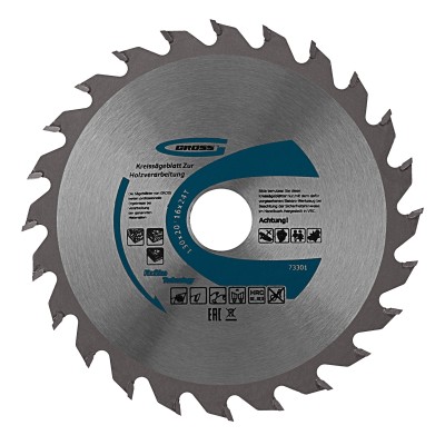 Пильный диск по дереву 130 x 20/16 x 24Т Gross Пильный диск по дереву 130 x 20/16 x 24Т Gross