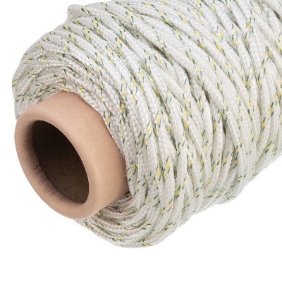 Фал плетеный капроновый с сердечником, 6 мм, L 100 м, 16-прядный, Сибртех Фал плетеный капроновый с сердечником, 6 мм, L 100 м, 16-прядный, Сибртех