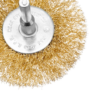 Набор щеток для дрели, 3 шт, 3 плоские, 50-63-75 мм, со шпильками, металлические Matrix Набор щеток для дрели, 3 шт, 3 плоские, 50-63-75 мм, со шпильками, металлические Matrix