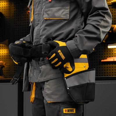 Пояс монтажника, сумки поясные, кобура для шуруповерта Denzel Пояс монтажника, сумки поясные, кобура для шуруповерта Denzel