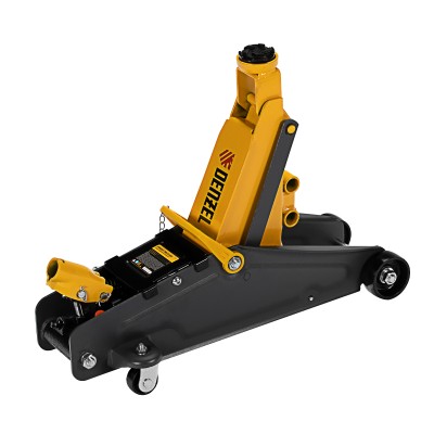 Домкрат гидравлический подкатной с фиксатором, 2,8 т, 135-385 мм, в кейсе Denzel Домкрат гидравлический подкатной с фиксатором, 2,8 т, 135-385 мм, в кейсе Denzel