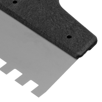 Шпатель из нержавеющей стали, 200 мм, зуб 10 х 10 мм, пластмассовая ручка Сибртех Шпатель из нержавеющей стали, 200 мм, зуб 10 х 10 мм, пластмассовая ручка Сибртех