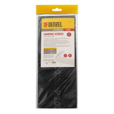 Сетка абразивная, P 200, 115 х 280 мм, 5 шт Denzel Сетка абразивная, P 200, 115 х 280 мм, 5 шт Denzel
