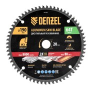 Пильный диск по алюминию ф190 х 20 мм, 64 зубьев Denzel