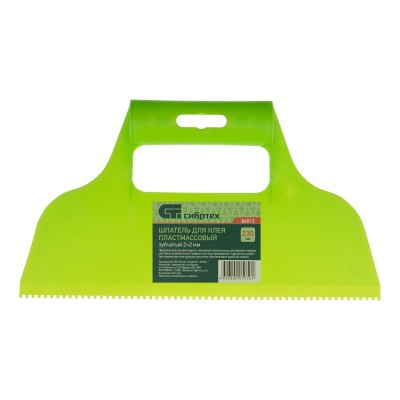 Шпатель для клея, пластмассовый, зубчатый 2 х 2 мм Сибртех Шпатель для клея, пластмассовый, зубчатый 2 х 2 мм Сибртех