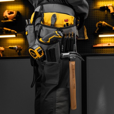 Пояс монтажника, сумки поясные, кобура для шуруповерта Denzel Пояс монтажника, сумки поясные, кобура для шуруповерта Denzel