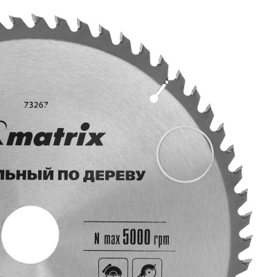Пильный диск по дереву, 250 х 32 мм, 60 зубьев Matrix Professional Пильный диск по дереву, 250 х 32 мм, 60 зубьев Matrix Professional