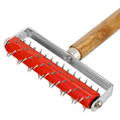 Валик для гипсокартона, 150 мм, игольчатый, деревянная ручка 500 мм MTX Валик для гипсокартона, 150 мм, игольчатый, деревянная ручка 500 мм MTX