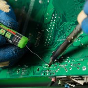 Припой с канифолью, D 1 мм, 10 г, POS61, в пластмассовой тубе Сибртех