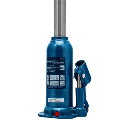 Домкрат гидравлический бутылочный, 6 т, h подъема 207-404 мм Stels Домкрат гидравлический бутылочный, 6 т, h подъема 207-404 мм Stels