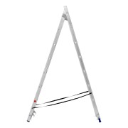 Лестница, 2 х 8 ступеней, алюминиевая, двухсекционная, Сибртех