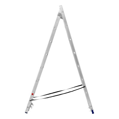 Лестница, 2 х 8 ступеней, алюминиевая, двухсекционная, Сибртех Лестница, 2 х 8 ступеней, алюминиевая, двухсекционная, Сибртех